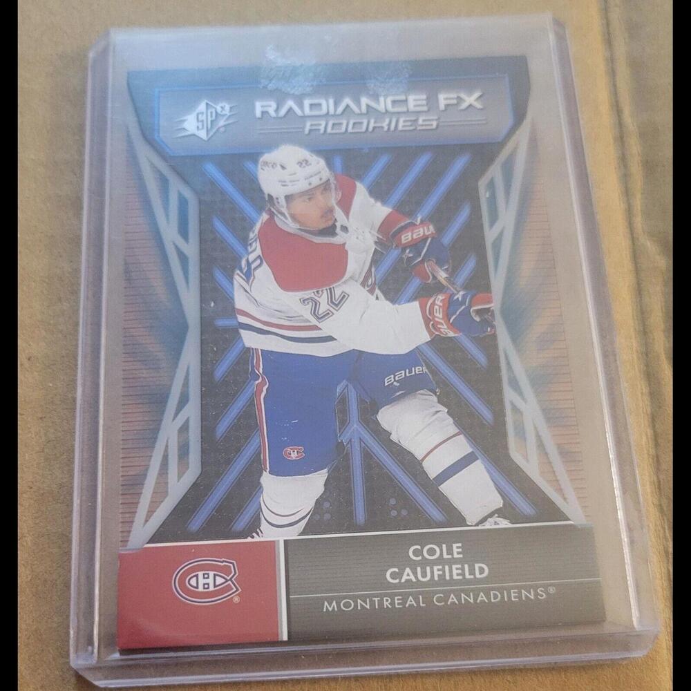 2021-22 Upper Deck SPx Radiance FX Cole Caufield Rookie Card Montreal 21-22